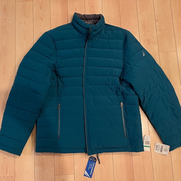 Nautical Men”s Reversible Puffer Jacket - Picture 1 of 7